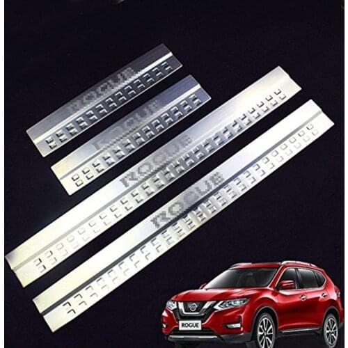 New Rogue Stainless Steel Door Sill Scuff Plates fit for Nissan Rogue 2015-2018