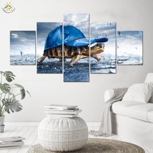 Tortoise Animal Poster Modular Picture Modern Home Wall Art Home Decoration Canvas Painting Art Picture 5 piece canvas art