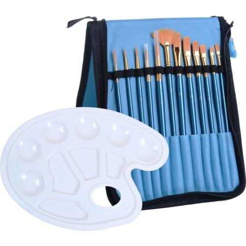 Band With pen package Palette High-quality nylon hair multi-shape pen head 13 pcs of acrylic oil brushes for art and painting