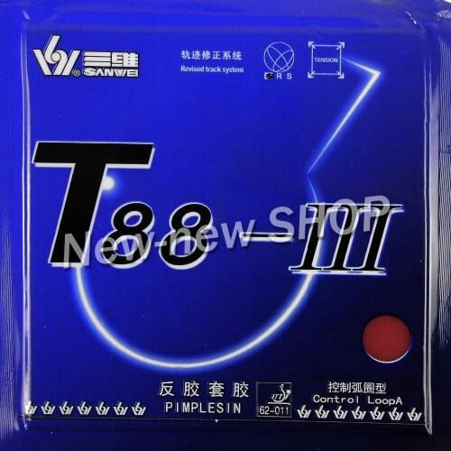 Sanwei T88-III T88-3 T88 3 Pips-In Table Tennis PingPong Rubber with Sponge