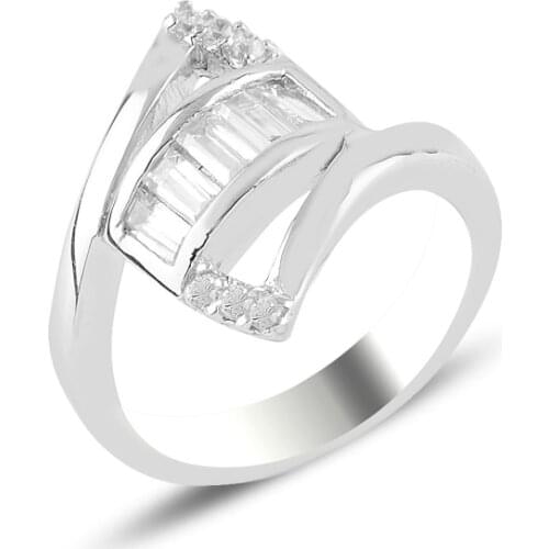 Silver 925 Sterling Zircon Stone Ring