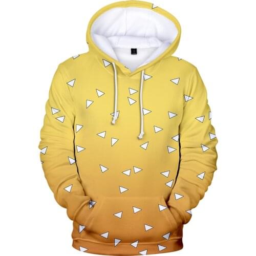 Autumn Casual Printed 3D Ghost Blade Men Hoodie Pullovers Sweatshirt Men/Women 3D Demon Slayer Hooded Suitable Comfortable