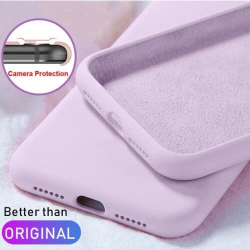 Liquid Silicone Case For iPhone 11 Pro XS Max XR X Original Soft Protection Cover For iPhone 12 Mini 7 8 Plus SE 2020 Phone Case