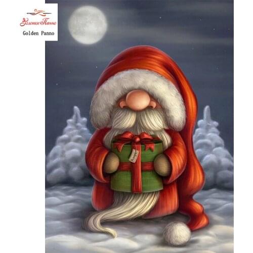 GOLDEN PANNO Diamond Painting Full Square 5D Diy Daimond Embroidery Diamant Mosaic Sale Displasy Broderie Diamant Santa Claus01