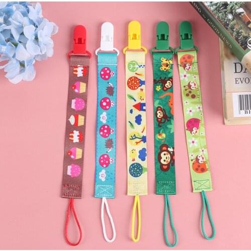 1pc 25cm Cartoon Pacifier Clips Teether Anti-drop Rope Baby Pacifier Clip Pacifier Chain For Infant Baby Feeding