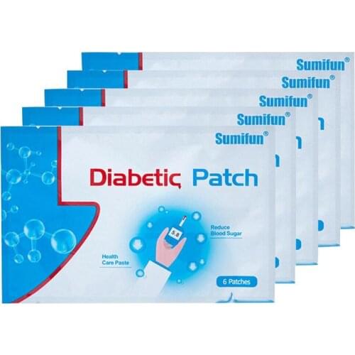 12Pieces=2Bags Diabetic Patch Diabetes Cure Lower Blood Glucose Treatment Sugar Balance Plaster Herbal Diabetes Pactch