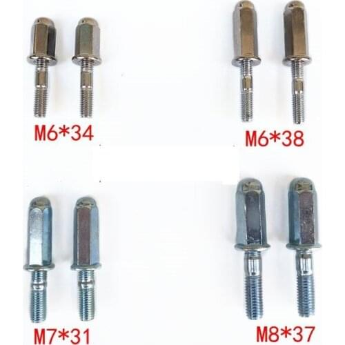 2pcs/lot Motorcycle Exhaust Escape moto Nuts screw M6 M7 M8 125cc 250cc chinese dirt pit monkey bike 110cc scooter muffler Studs