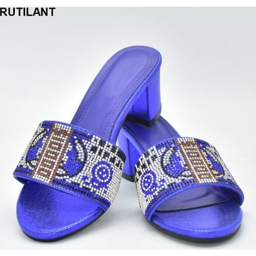 2021 Fashion Women Ladies Dress Shoes Open Toe Shoes Plus Size Women Shoes 43 Nigerian Women Sandals for Party Slip on Pumps