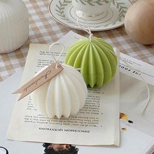 3d Round Cactus Candle Molds Ball Shape Acrylic Candle Aromatherapy Plaster Diy Mould For Home Decortion Handmade Soap Mold