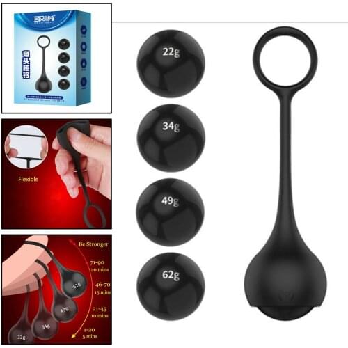 4pcs/set Male Penis Dumbbell Cock Ring Delay Lasting Enhance Extender Chastity Device Sex Toys