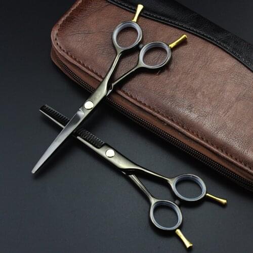 5.5" sharp scissors cut hair scissors cheap thinning scissors pinking barber razor edge haircut cabelereiro hair cutting scisors