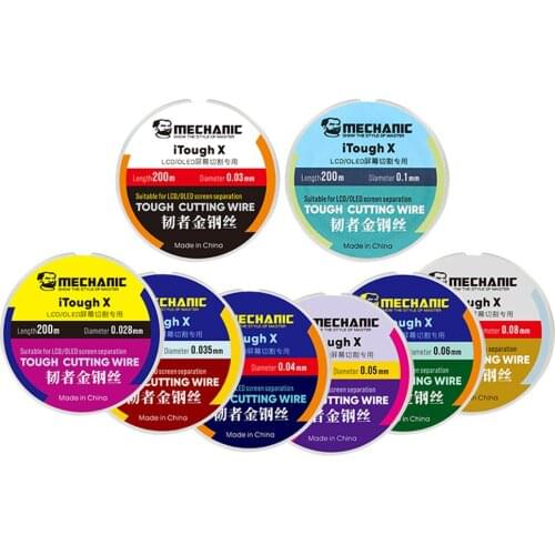 5pcs/lot Mechanic iTough X HighTensile Phone Separating Molybdenum Wire Cutting Line Repair Tool For LCD Screen Separator