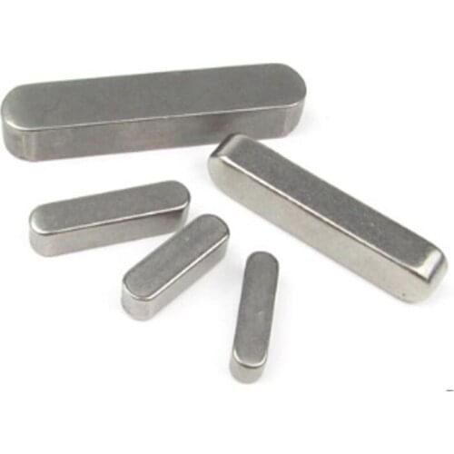5pcs width 10mm GB1096 stainless steel A type flat key positioning pin height 8mm length 16mm~60mm