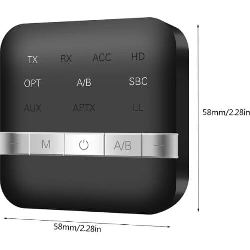 K92F CSR8675 Transmitter Adapter Long Range Bluetooth 5.0 Music Receiver Wireless Adapter Streaming Receiver Stereo Amp