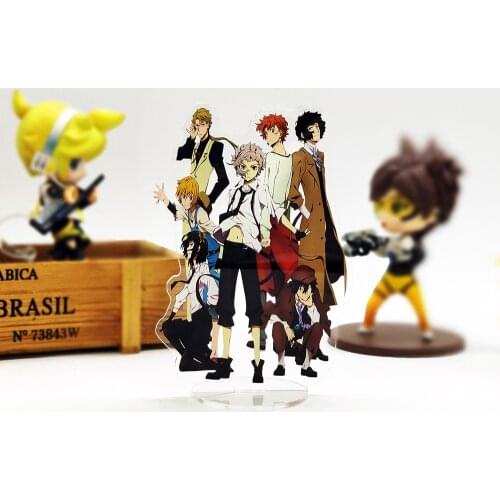 Bungo Stray Dogs group Dazai Atsushi Ranpo HF acrylic stand figure model plate holder cake topper anime Japanese
