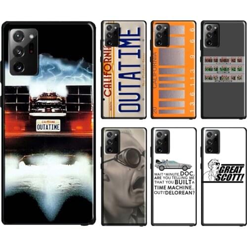 Back To Future DeLorean Dashboard License Case For Samsung Galaxy S20 FE S21 Ultra Note 20 Note 10 S8 S9 S10 Plus Phone Cover