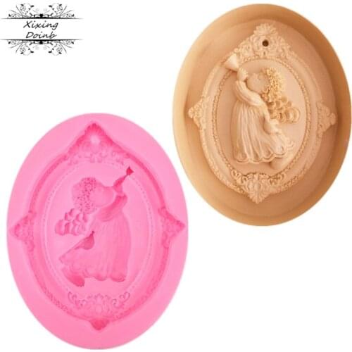 DIY Angel silicone jelly mold cake decoration tools candy chocolate soap mold