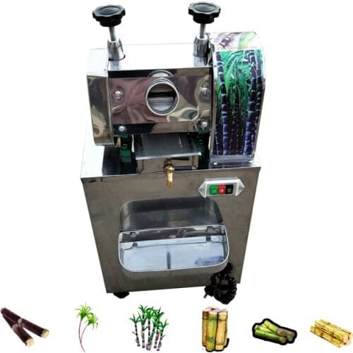 Electric Sugar Cane Juicer Machine Stainless Steel Sugar Cane Juicing Exactor Sugarcane Squeezer Machine Gear Juicer