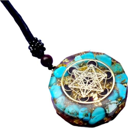Crystal Retro Reiki Orgone Pendant Jewelry for Spiritual Consolation Amulet