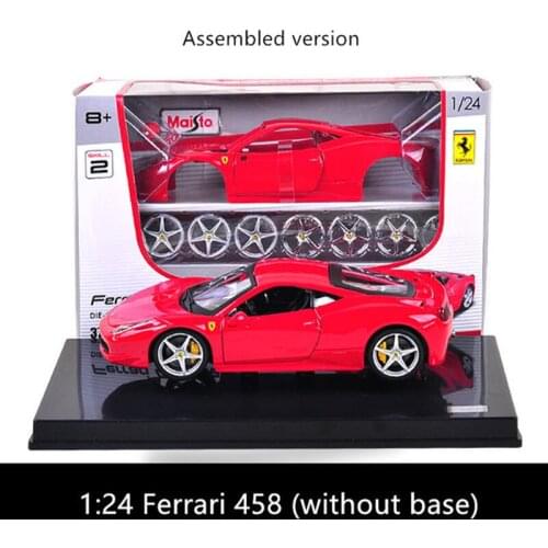 Maisto 1:24 Ferrari 458 assembled DIY die-casting model car toy new collection boy toy