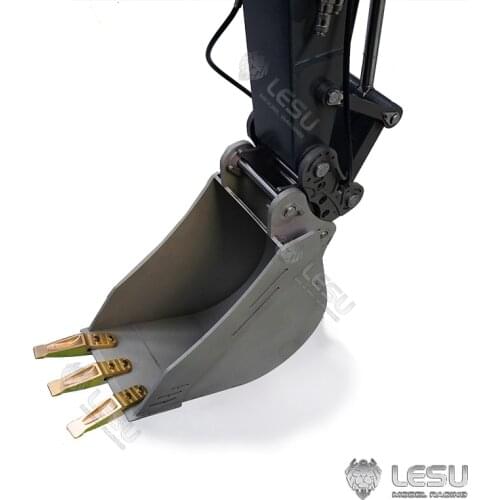 Metal Upgraded Bucket for LESU 1/14 C374 Carter RC Hydraulic Excavator DIY Model Spare Parts