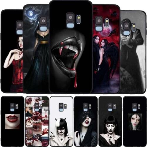 Vampire black Soft phone Case For Samsung S20 S10 S9 S8 S7 edge Plus Lite Note 8 9 10 A6 A7 A8 A9 2018 Cover