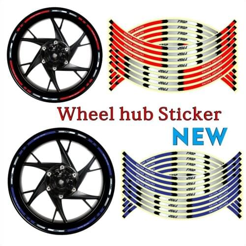 5 Set 17/18 inch Motorcycle Reflective Wheel hub Stickers Auto Decors Wheel Stickers Energy aperture FACTORY RACING EQUIPMENT
