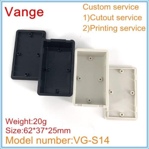 1pcs/lot molded making two color available IP54 ABS plastic enclosure box for electronic device 62*37*25mm