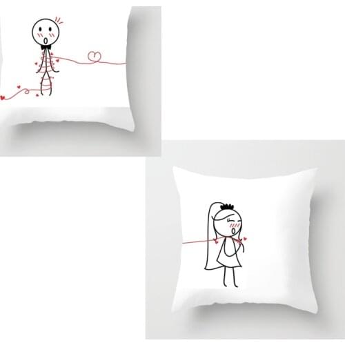 Romantic Wedding engagement just Married bride groom mr mrs Bridal Shower Couple Hubby Wifey Newlywed Honeymoon Pillow Case Gift