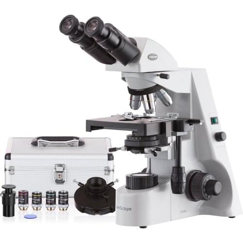 AmScope 40X-2000X Professional Infinity Plan Phase Contrast Kohler Compound Microscope B690B-PL-PCT200INF