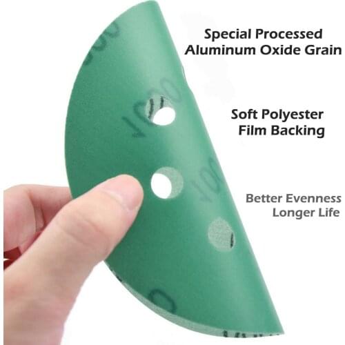 50PCS 5in Wet Dry Sanding Discs Random Orbital Sandpaper Grit 1200 Automotive