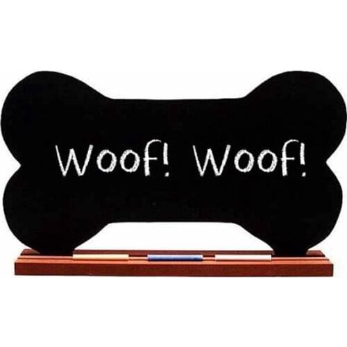 Dog Bones shaped of Chalkboard Vinyl Stickers , Fun and Unique - A Pet Lover Favorite