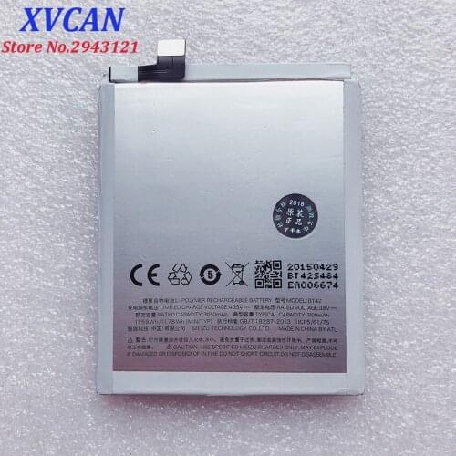 High Quality Original Backup 3100mah Battery BT42 For Meizu M1 Note Smart Mobile Phone++Tracking Number + In Stock