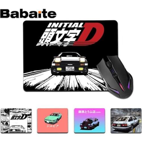 Babaite High Quality Japan Initial D anime small Mouse pad PC Computer mat Top Selling Wholesale Gaming Pad mouse