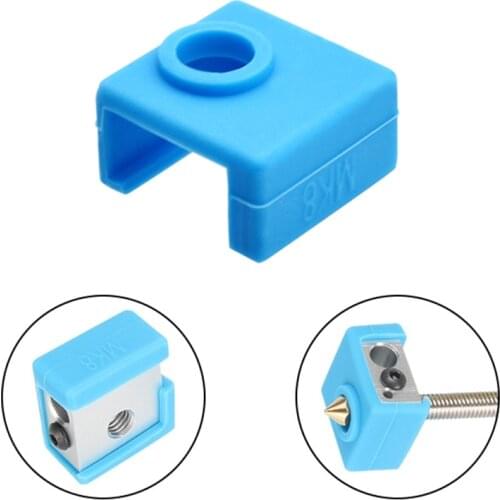 1-5Pcs 3D Printer MK8 Protective Silicone Sock Cover Case for Ender 3 Heater Block of CR10,10S,S4,S5 Anet A8 MK7/MK8/MK9 Hotend