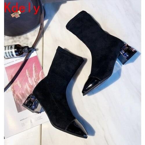 Rimocy Faux Fur Winter Snow Boots Women 2020 Thicken Plush Chunky Ankle Boots Female Non-slip Zipper Platform Shoes Woman Botas