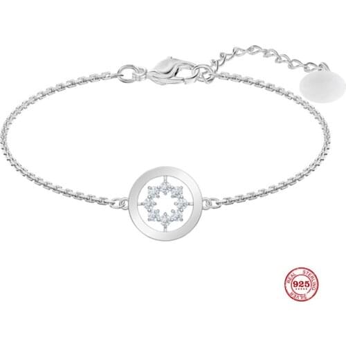 2020 New Fashion Charm Pure 925 Silver Original 1:1 Copy, Romantic Stars Exquisite Fashion Bracelet Female Luxury Jewelry Gifts