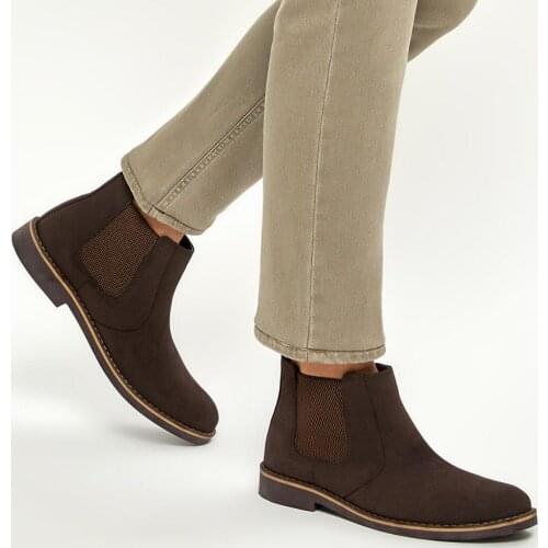 Winter Trend, Brown, Woolly Stylish Useful Mens Boots, Water and Cold Resistant