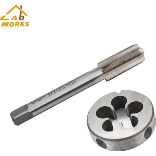 1/2"-28 Gunsmithing Tap and Die Set (1/2"x28) 22LR 223 5.56 9mm High Quality