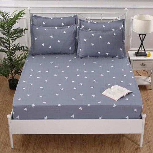 1pc Polyester Breathable Mattress Cover With Elastic Mattress Protector Bed Bug Proof Dust Mite Mattress Pad Cover 301-0821