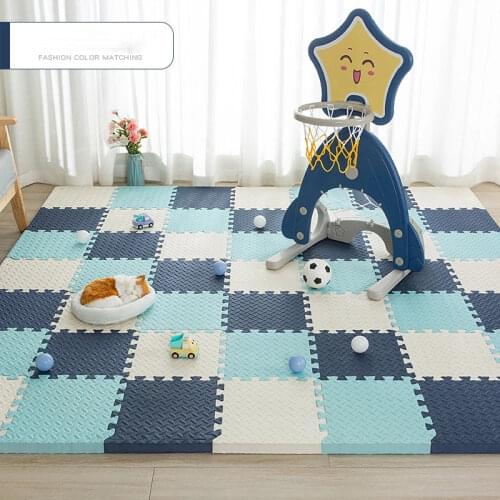 16Pcs/lot Baby EVA Foam Play Puzzle Mat Black and White Interlocking Exercise Tiles Floor Carpet And Rug for Kids Pad 30*30*1cm
