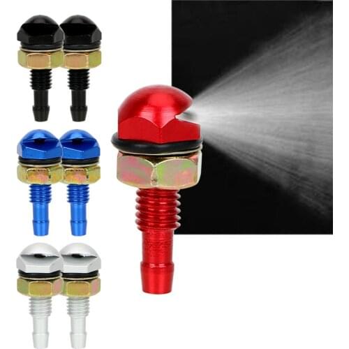 2Pcs Fan-Shaped Car Cleaning Universal Washer Bonnet Front Windshield Water Sprayer Auto Wiper Jet Nozzle