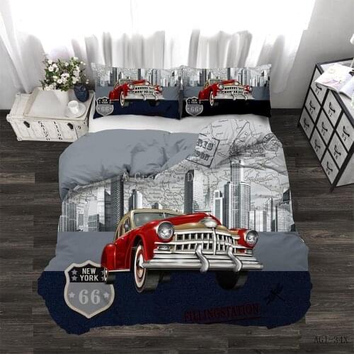 2021 Fashion Car Duvet Cover Cool Racing Boys Bedding set Pillowcases Bed Linings Jeep Car Home Textiles Adult Teen King