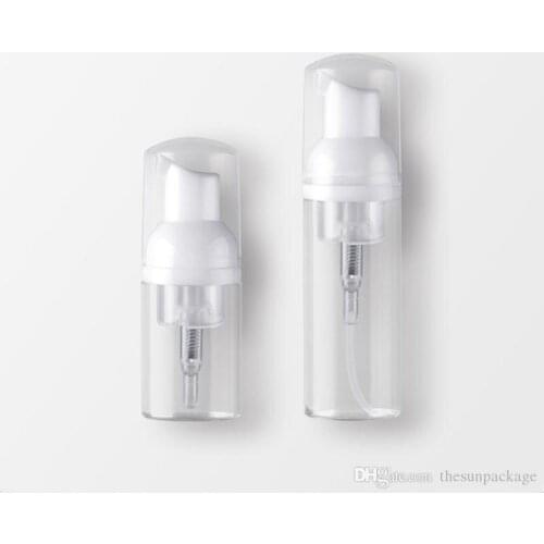 30ml 60ml Plastic Soap Dispenser Bottle Clear White Foam Pump Bottle Soap Mousses Liquid Dispenser Foaming Bottle