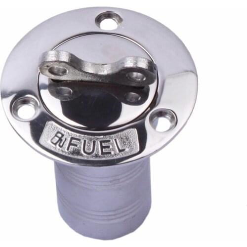 316 Stainless Steel Marine Boat Hardware Deck 1.5" Gas Fuel Filler Cap Cover Oil Drain Plug with Key