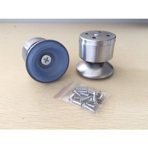 4pc/set Stainless Steel Furniture Foot Table Sofa Stand Leg Adjustable Feet Height From 60-200mm + 16 Screws