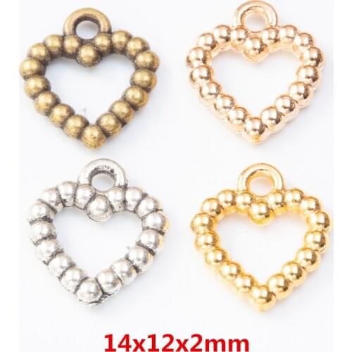 55PCS charm zinc alloy love connector charm DIY pendant suitable for bracelet pendant 7965