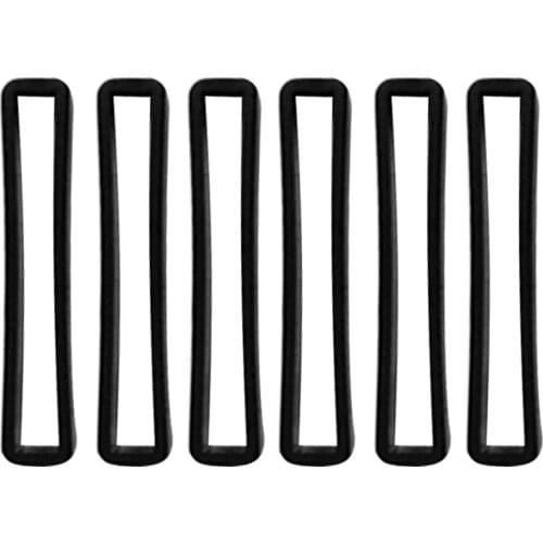 6 Pieces Black Plastic Clip Slider Keeper Retainer Gear Tool Fits 2'' Underwater Scuba Diving Dive Weight Belt Webbing Strap