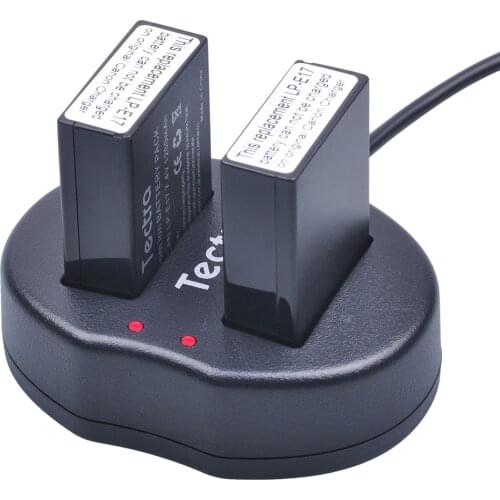 2pc LP-E17 LP E17 LPE17 Digital Camera Battery batterie+USB Dual Charger for Canon EOS 750D 760D T6i T6s M3 M5 M6 800D 8000D