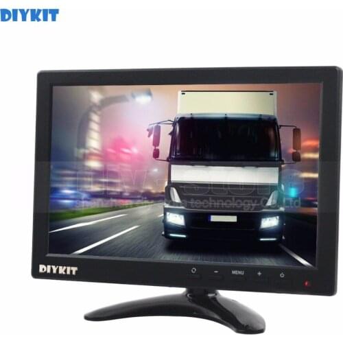 DIYKIT 10.1 inch TFT LCD HD Car Monitor Rear View Monitor Build in Speaker with BNC / AV / VGA / HDMI Input 1280 x 800